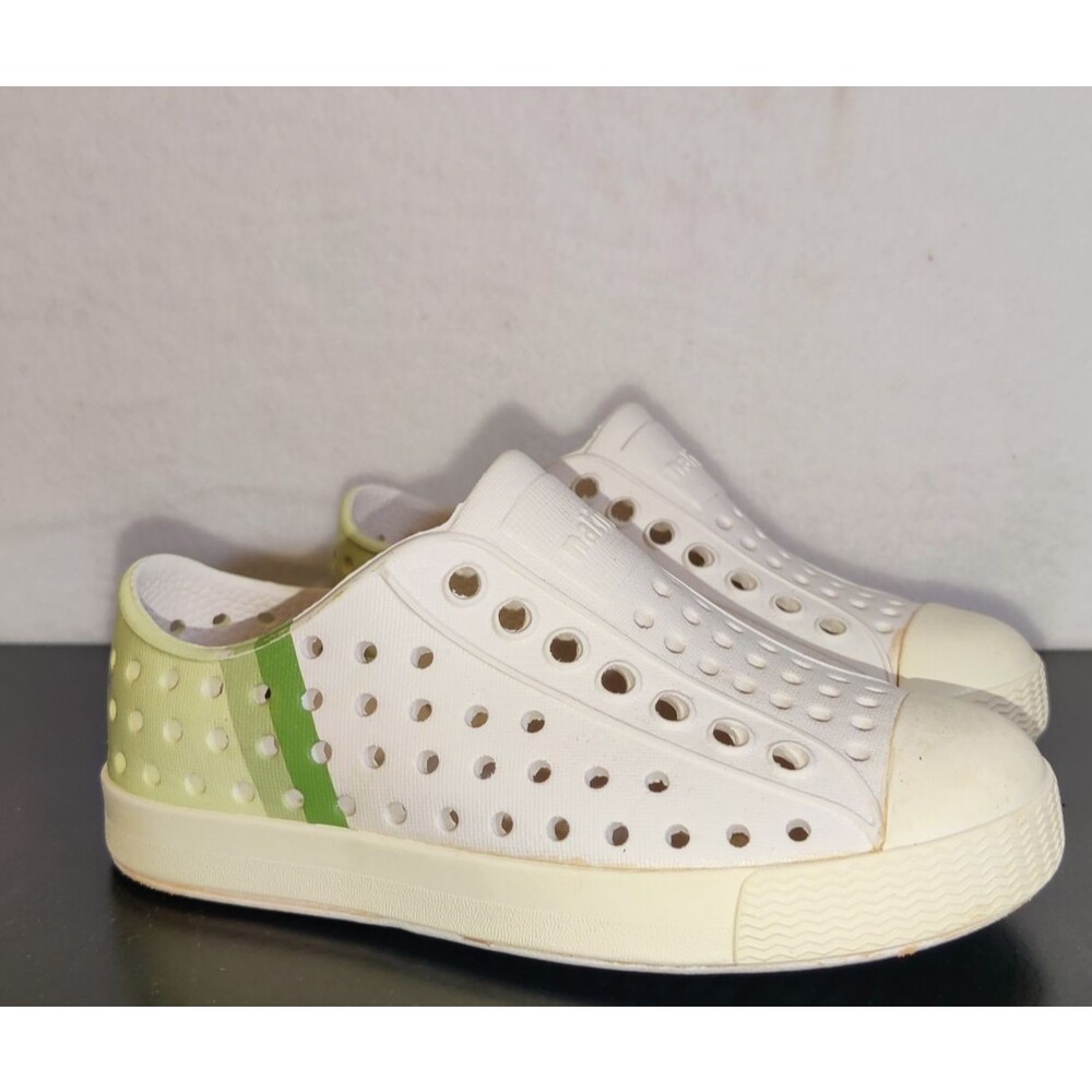 Native Bloom Little Kids Marble, White Size C8 Unisex Slip On Lite Sandals